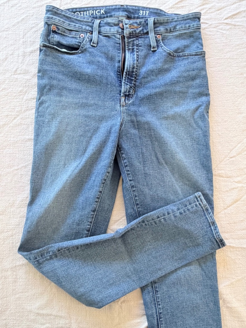 J. Crew Toothpick Jeans 31T